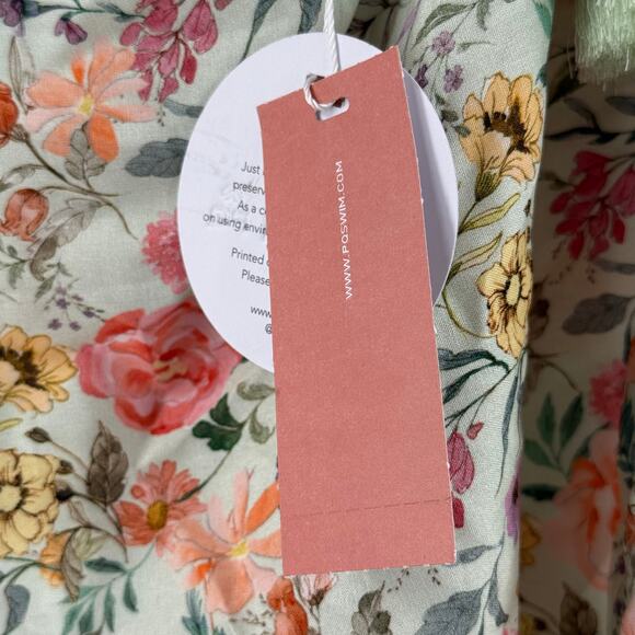 PQ PILYQ SWIM Sarong One Size Amanda Stanton Little Tassel Floral Beach Swim NWT - Picture 7 of 13